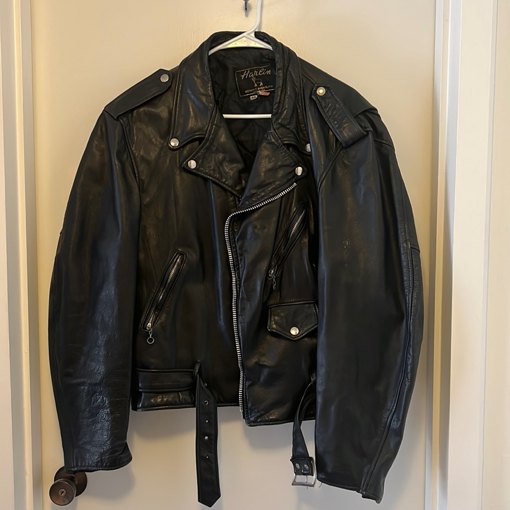 Black Genuine Shearling Jacket